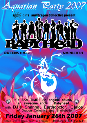 poster for Aquarian Party on 26 January 2007